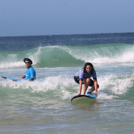 The Social Girl Traveler testing out Bondi's waves | Let's Go Surfing